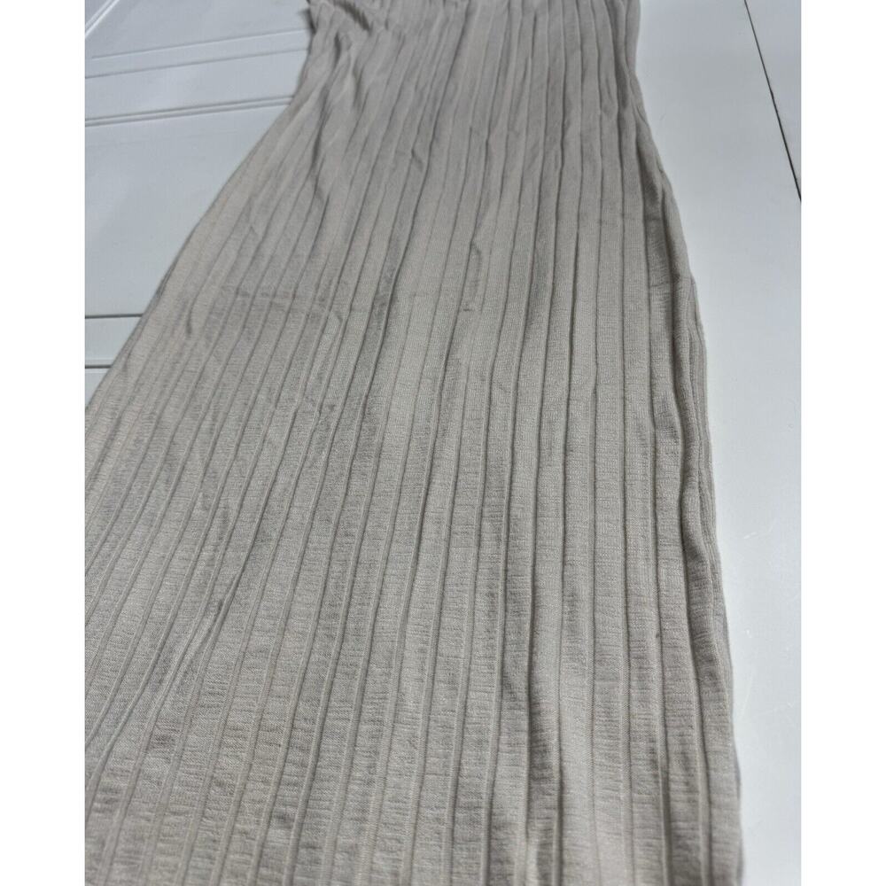 Zara Women's Maxi Dress Knit Bodycon Sleeveless Beige Tan Size S - Picture 2 of 6
